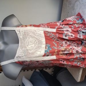 Womens maurices loose fitting peplum tank. Size large. Multi FALL colors